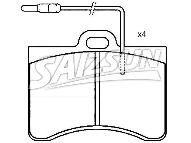 Brake Pad Set:5 453 876 S