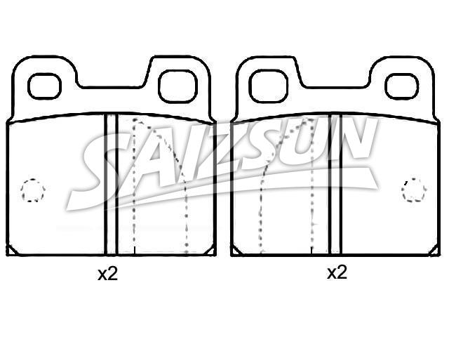 Brake Pad Set:0060 724 237