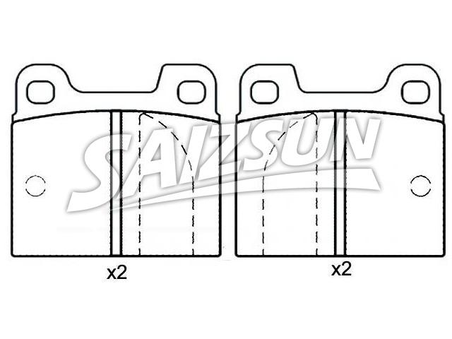 Brake Pad Set:0060 750 556