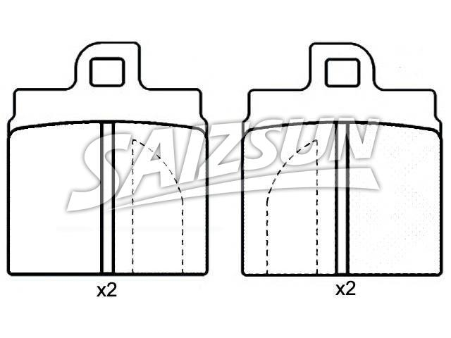 Brake Pad Set:0060 750 567