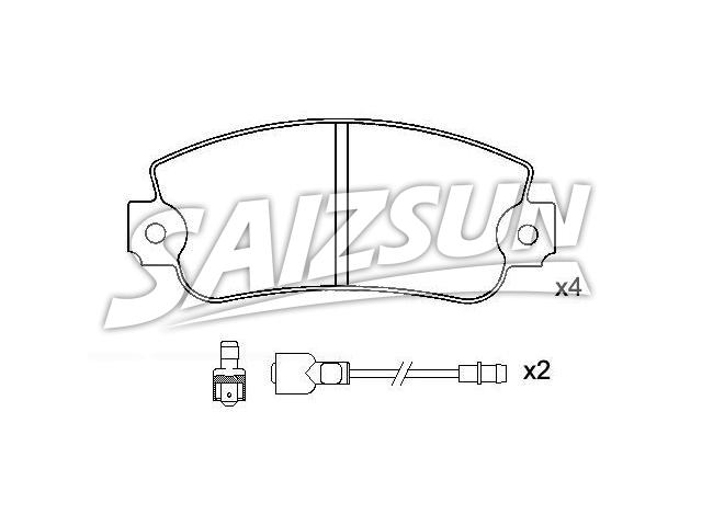 Brake Pad Set:174 750 91