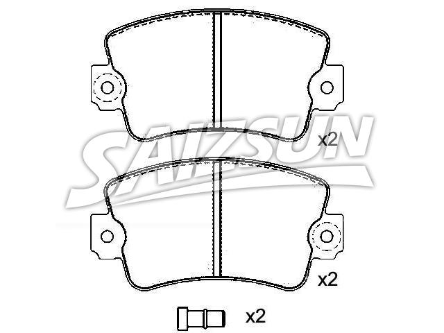 Brake Pad Set:77 01 201 709