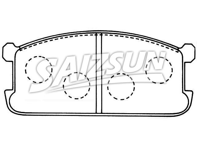Brake Pad Set:MB 134 815