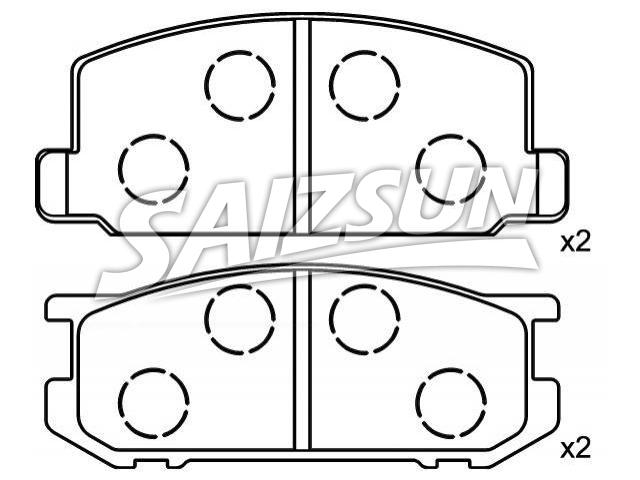 Brake Pad Set:04465-12410