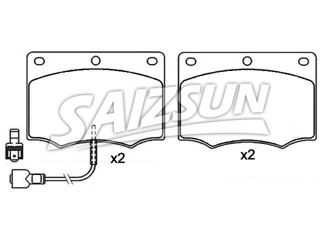 Brake Pad Set:78GB-2K0-21-AA