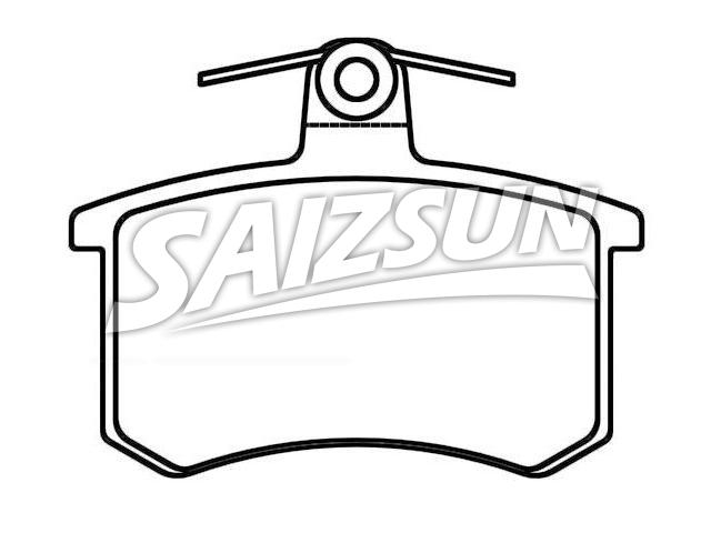 Brake Pad Set:0060 743 565