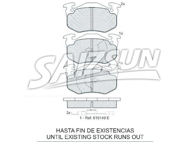 Brake Pad Set:180375