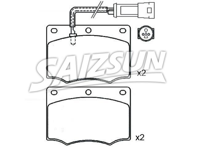 Brake Pad Set:1 619 145