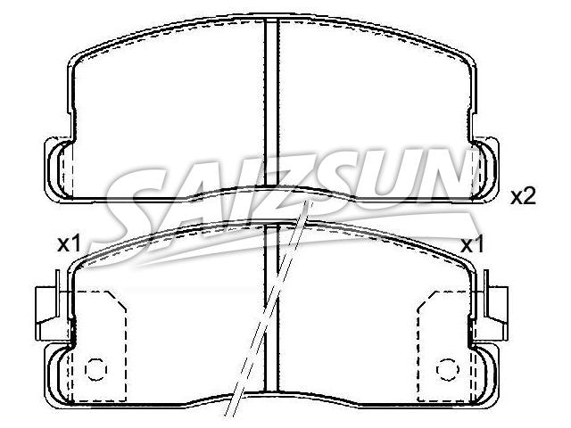 Brake Pad Set:45022-SA5-670
