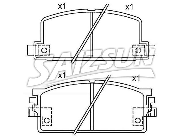 Brake Pad Set:43 17 973