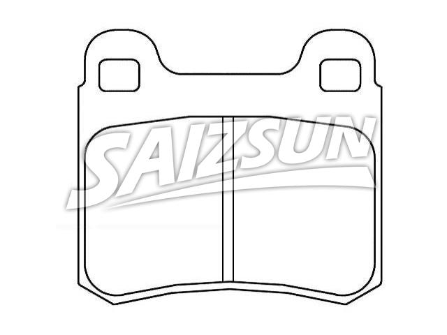 Brake Pad Set:000 420 98 20