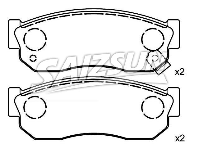 Brake Pad Set:41060-01A26