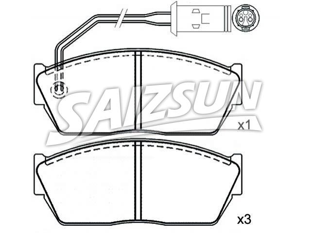 Brake Pad Set:GBP90289