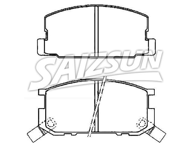 Brake Pad Set:04465-12430