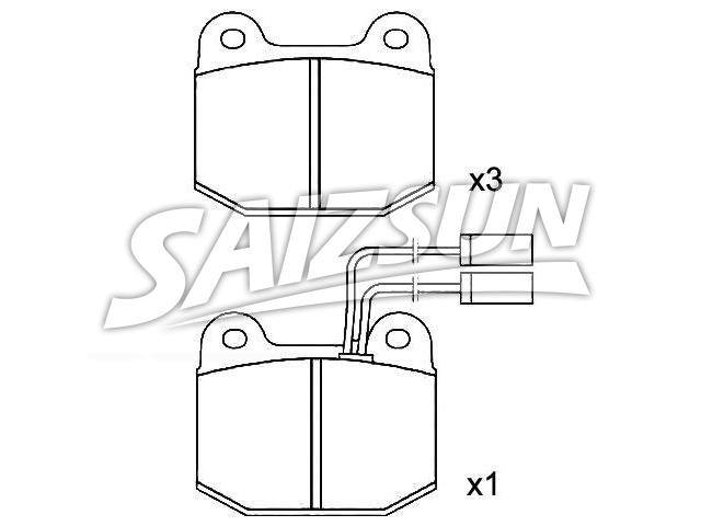 Brake Pad Set:0060 719 983