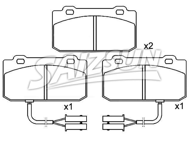Brake Pad Set:0060 750 760