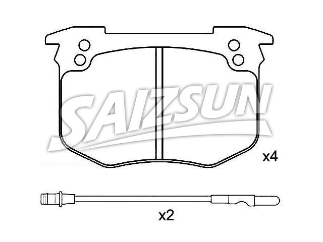 Brake Pad Set:4250.45