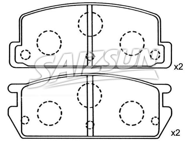 Brake Pad Set:8-94469-166-0