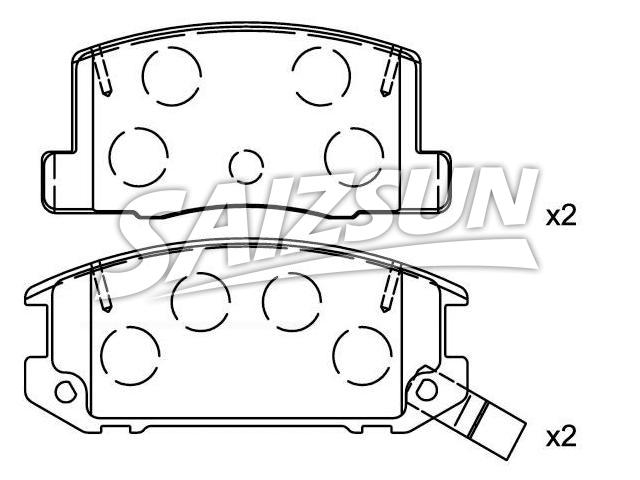 Brake Pad Set:04466-17010