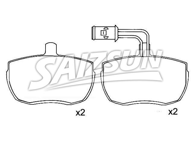 Brake Pad Set:190 6157