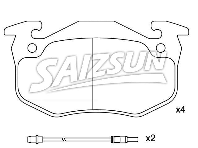 Brake Pad Set:77 01 202 213