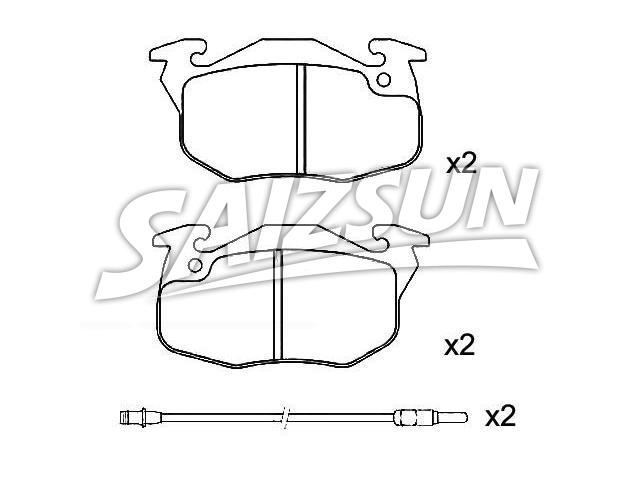 Brake Pad Set:77 01 203 213