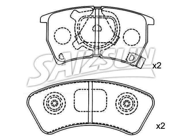 Brake Pad Set:BG12-49-280