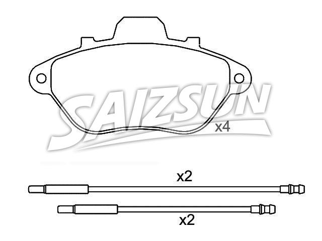Brake Pad Set:4250.80