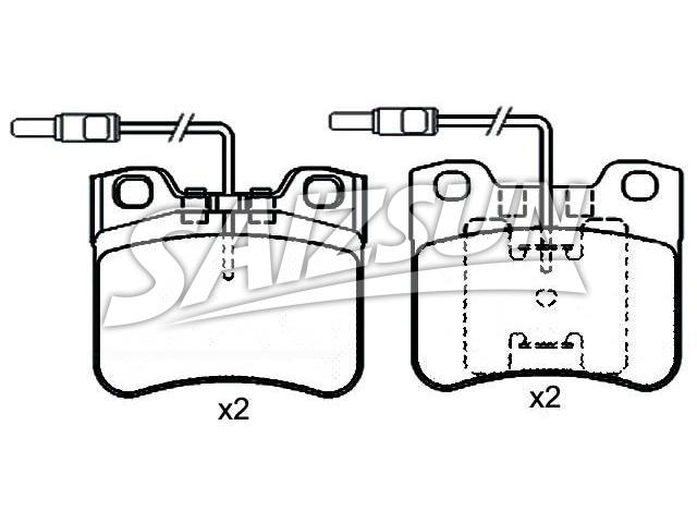 Brake Pad Set:95 619 549