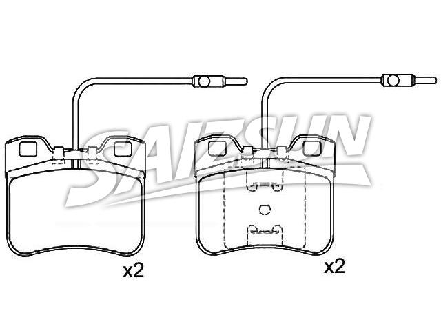 Brake Pad Set:95 619 550