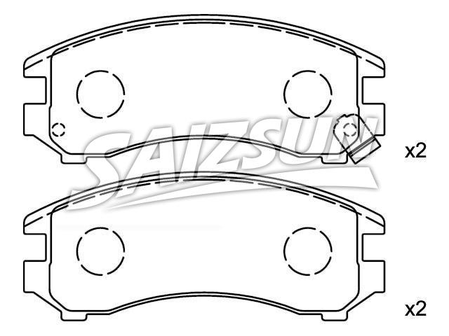 Brake Pad Set:41060-58A86