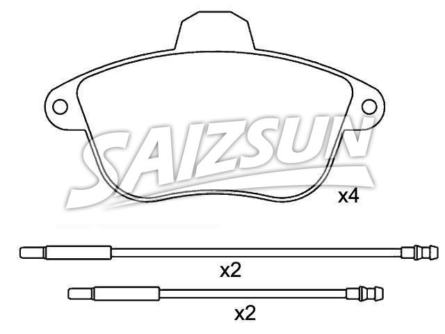 Brake Pad Set:4250.89