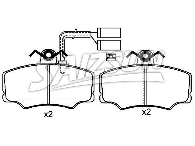 Brake Pad Set:0060 765 018