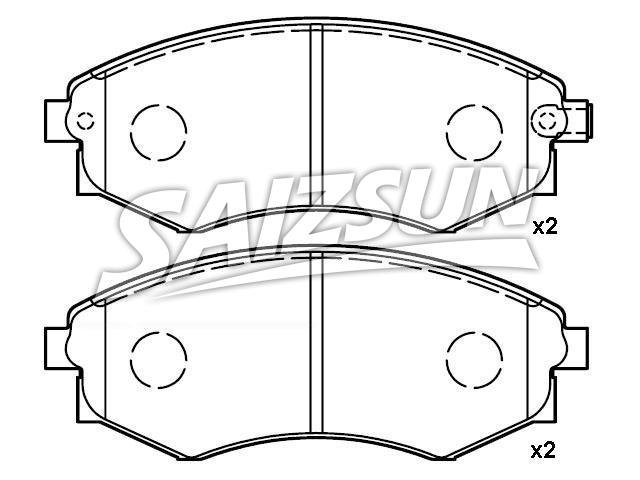 Brake Pad Set:58101-28A00