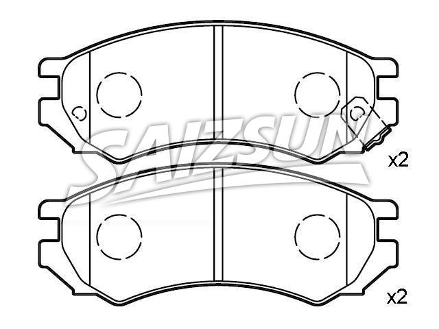Brake Pad Set:41060-45E86