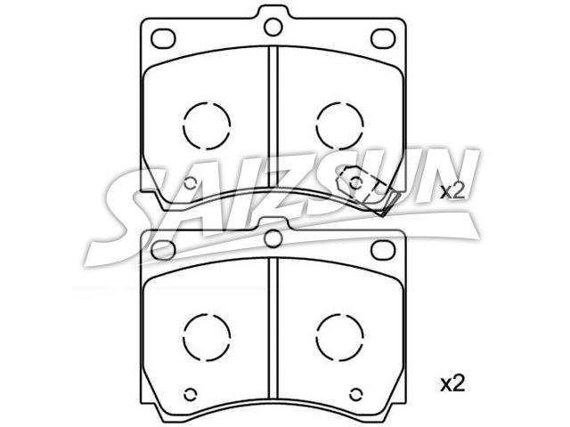 Brake Pad Set:F1CZ-2001B