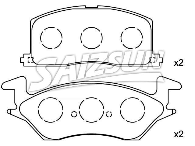 Brake Pad Set:04465-10020