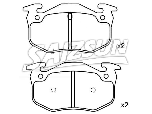 Brake Pad Set:77 01 203 668