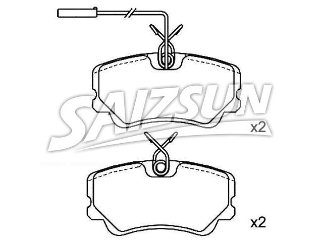 Brake Pad Set:0060 778 098