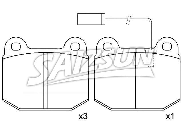 Brake Pad Set:0060 760 088