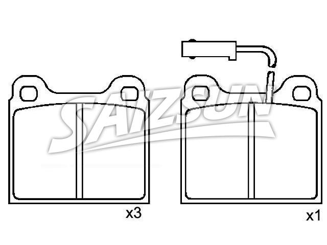 Brake Pad Set:0060 778 257