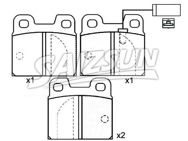 Brake Pad Set:0060 760 092