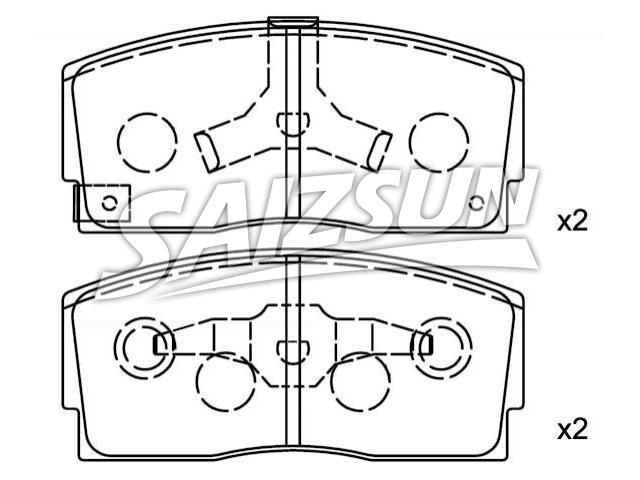Brake Pad Set:04491-87101