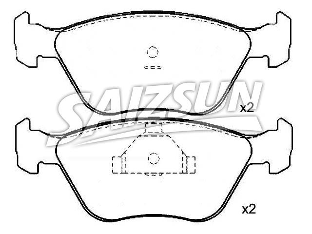 Brake Pad Set:V89BB-2K021-AC