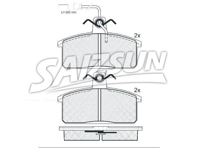 Brake Pad Set:8 235 746 9
