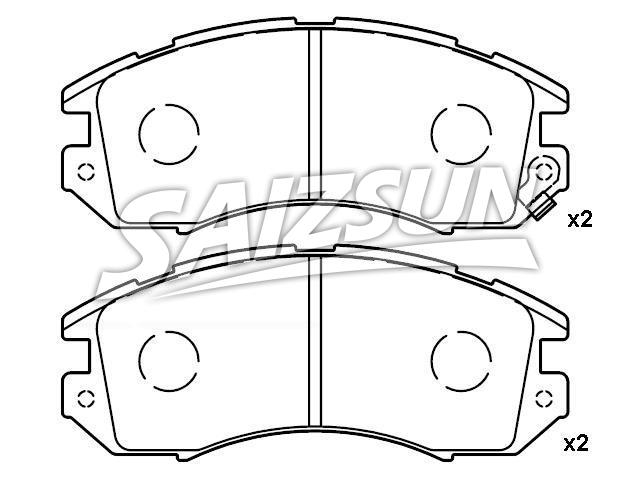 Brake Pad Set:26296-AA000