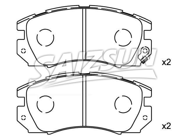 Brake Pad Set:26296-AA040