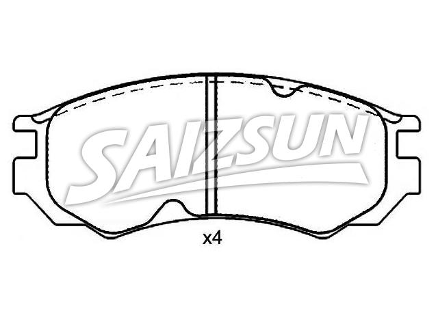 Brake Pad Set:41060-54C86