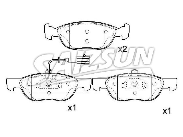 Brake Pad Set:9 947 630