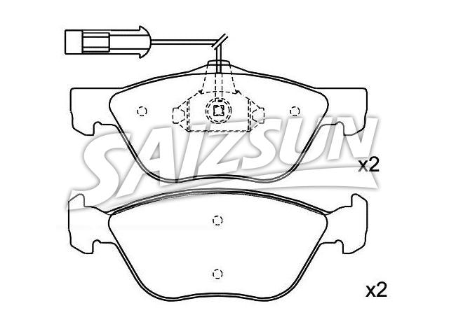 Brake Pad Set:0060 717 131 43